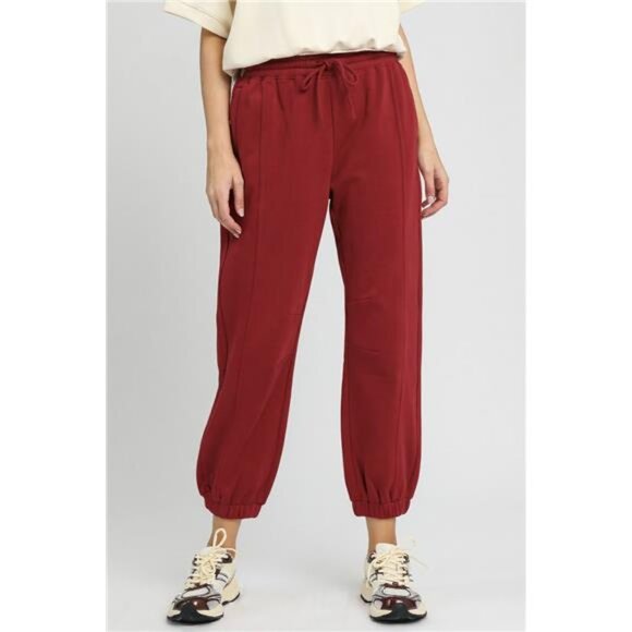 ✨NWT Umgee Fleece Jogger Pants with Drawstring - Picture 1 of 4